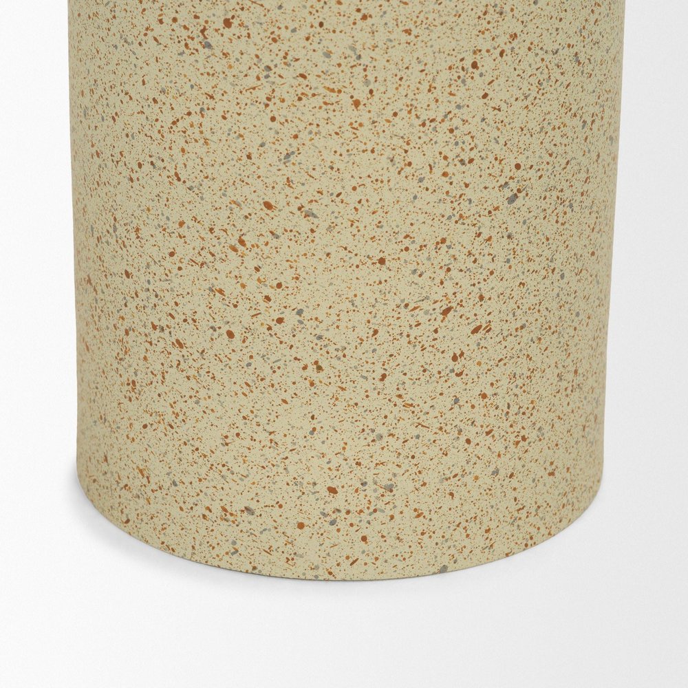 13" Beige Iron Tabletop Votive Candle Holder