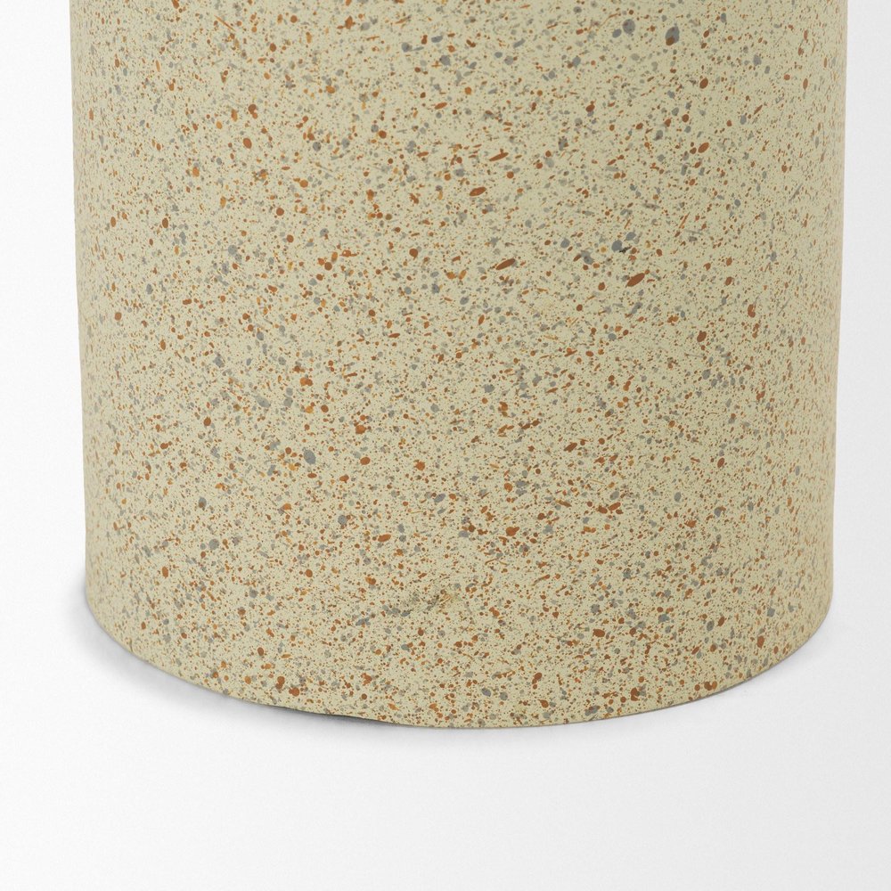 11" Beige Iron Tabletop Votive Candle Holder