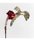36" Red And Copper Copper Reversible Garden Stake