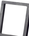 30" Gray Metal One Tier Bookcase