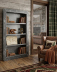 10" Black Metal One Tier Bookcase