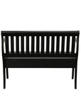 42" Black Solid Wood Storage Bench With Flip Top