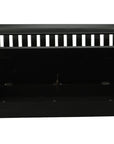 42" Black Solid Wood Storage Bench With Flip Top
