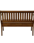 42" Dark Brown Solid Wood Storage Bench With Flip Top