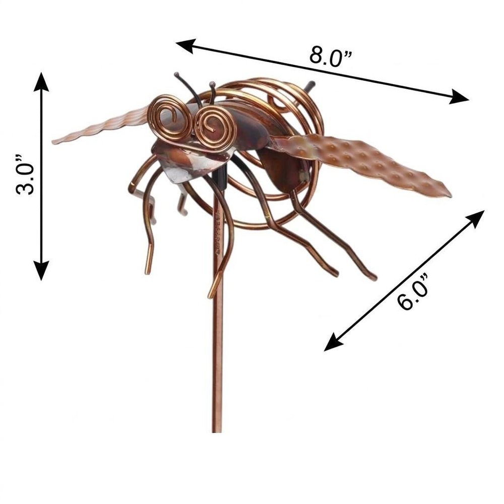 3" Copper Insect Garden Stake