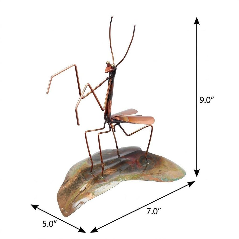 9" Copper Insect Garden Stake