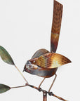 10" Copper  Birds Garden Stake