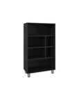 41" Black Wood Four Tier Bookcase