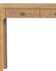 52" Black Wood Console Table With Three Drawers