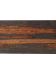 51" Dark Brown Solid Wood Pedestal Coffee Table