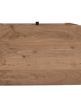 30" Natural Solid Wood Square Live Edge One Drawer Nightstand