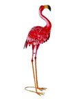 33" Pink Metal Flamingo Garden Accents Accessories
