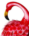 31" Pink Metal Flamingo Garden Accents Accessories