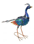 23" Purple And Blue Metal LED lights Birds Garden Accents Accessories