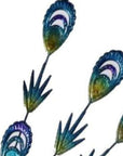 23" Blue And Purple Metal Birds Garden Accents Accessories