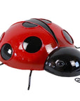 13" Red And Black Metal Insect Garden Accents Accessories