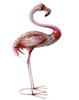 37" Pink And Yellow Metal Flamingo Garden Accents Accessories