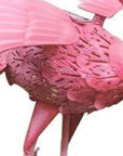 33" Pink Metal LED lights Flamingo Garden Accents Accessories
