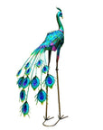 34" Purple And Blue Metal LED lights Birds Garden Accents Accessories