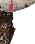 16" Brown Metal LED lights Cats Garden Accents Accessories