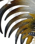 16" Yellow White And Red Metal Birds Garden Accents Accessories
