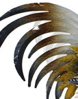 16" Yellow White And Red Metal Birds Garden Accents Accessories