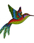 Set of Four Blue Purple And Red Metal Birds Garden Accents Accessories