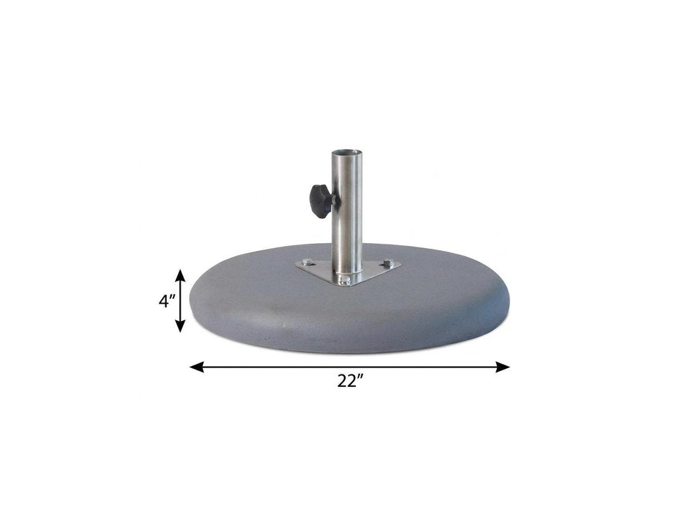 Charcoal Market Umbrella Concrete Mounted Umbrella Base