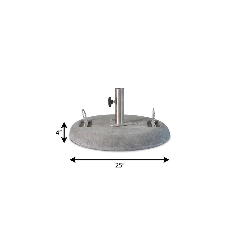 Charcoal Market Umbrella Concrete Mounted Umbrella Base
