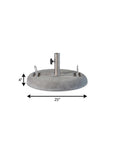 Charcoal Market Umbrella Concrete Mounted Umbrella Base