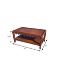 48" Chestnut Solid Wood Coffee Table