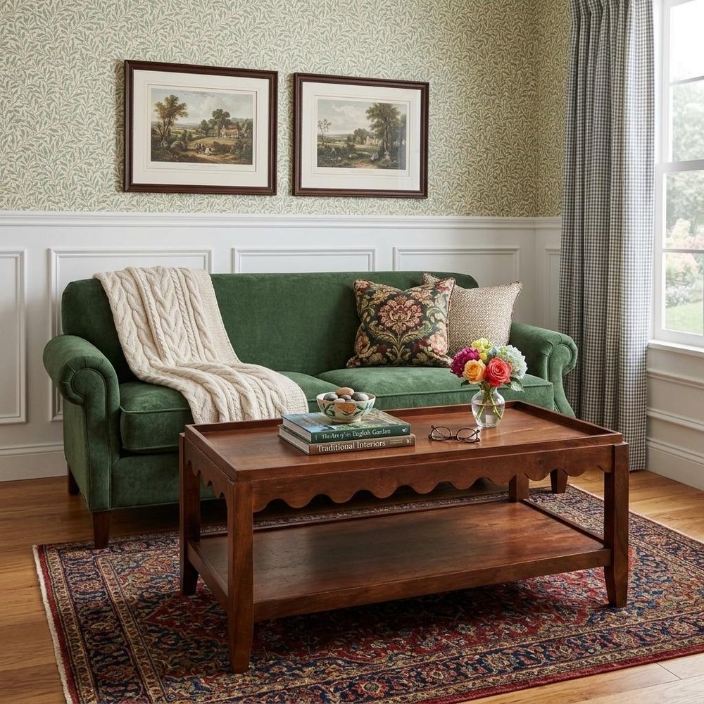 48" Chestnut Solid Wood Coffee Table