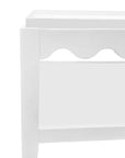 48" White Solid Wood Coffee Table