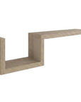 47" Oak Solid Wood Wall Mounted Floating Shelf