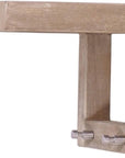 14" Brown Solid Wood Wall Mounted Floating Shelf