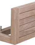 14" Brown Solid Wood Wall Mounted Floating Shelf