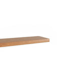 24" Brown Solid Wood Wall Mounted Floating Shelf