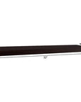 12" Espresso Solid Wood Wall Mounted Floating Shelf