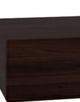 12" Espresso Solid Wood Wall Mounted Floating Shelf