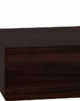 12" Espresso Solid Wood Wall Mounted Floating Shelf
