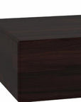 18" Espresso Solid Wood Wall Mounted Floating Shelf
