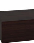18" Espresso Solid Wood Wall Mounted Floating Shelf