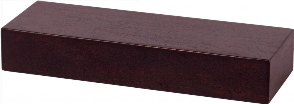 18" Espresso Solid Wood Wall Mounted Floating Shelf