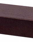18" Espresso Solid Wood Wall Mounted Floating Shelf