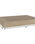 12" Brown Solid Wood Wall Mounted Floating Shelf