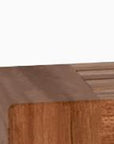 36" Brown Solid Wood Wall Mounted Floating Shelf