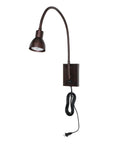 30" Antiqued Brass Metal Spotlight Wall Sconce