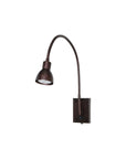 30" Antiqued Brass Metal Spotlight Wall Sconce