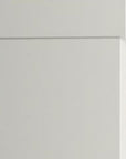 72" Off White Solid Wood Adjustable Six Tier Library Bookcase with Two Doors