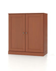 32" White Solid Wood Shaker Style Double Door Linen Cabinet